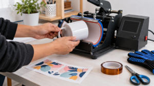 Cómo sublimar una taza de 11 oz en una plancha para tazas