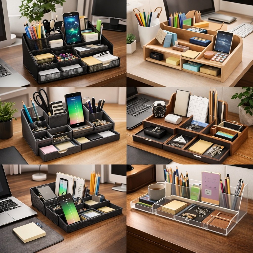 Organizadores de escritorio para mantener un espacio de trabajo ordenado y funcional