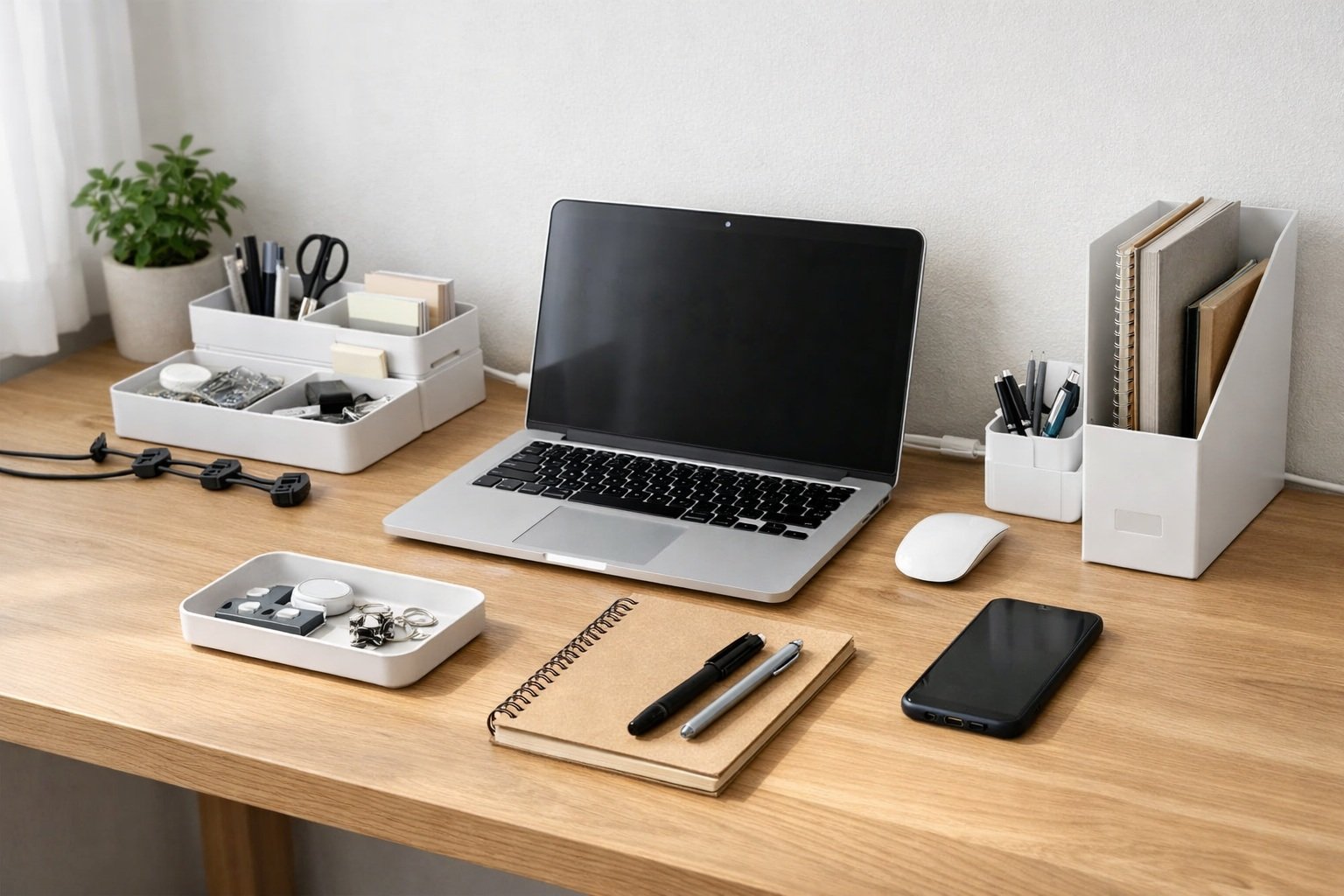 organizadores para escritorio baratos manteniendo el espacio ordenado